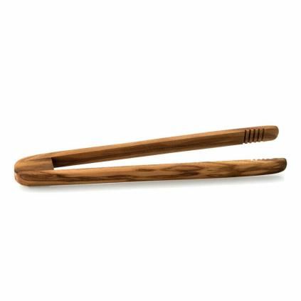 Pince à servir 15 cm, marron, bois, Continenta