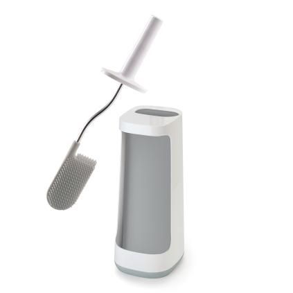 brosse de toilettes FLEX PLUS 70516, avec espace de rangement, blanc / gris, Joseph Joseph