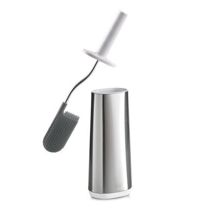 Support brosse à toilette FLEX STEEL 70517 blanc/inox, Joseph Joseph