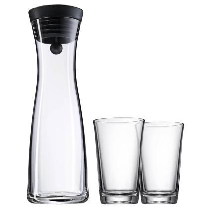 Carafe à eau BASIC 1,0 l avec deux verres à eau, WMF