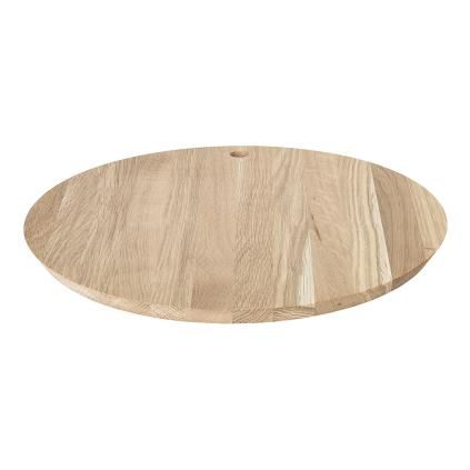 Planche à découper et de service BORDA 30 cm, rond, brun, bois, Blomus