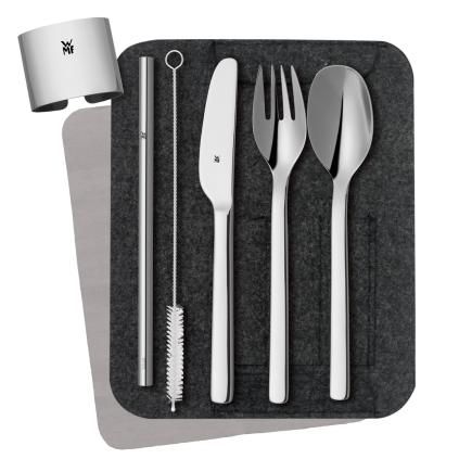 Set de couverts à emporter MY2GO, avec étui, vert, WMF