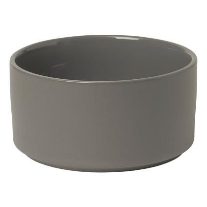 Bol de service PILAR M ⌀ 14 cm, 620 ml, gris foncé, céramique, Blomus