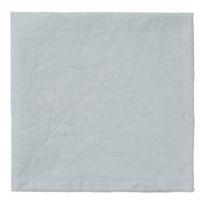 Serviettes en tissu LINEO 42 x 42 cm, gris clair, lin, Blomus
