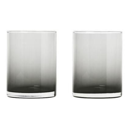 Verre à eau MERA set de 2 pc, 220 ml, verre fumé, Blomus