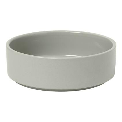 Bol de service PILAR S ⌀ 14 cm, 320 ml, gris clair, céramique, Blomus