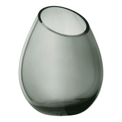 Vase DROP 24 cm, verre fumé ,Blomus