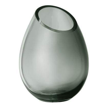 Vase DROP 16,5 cm, verre fumé ,Blomus
