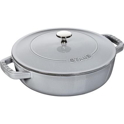 Faitout 24 cm, gris graphite, fonte, Staub