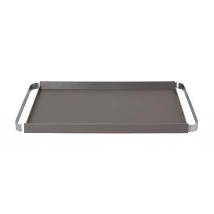 Plateau de service PEGOS 50 x 32 cm, gris chaud, Blomus