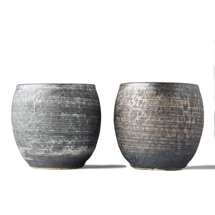 Tasses à thé SHO-CHU, set de 2 pièces, 320 ml, argent et bronze, MIJ