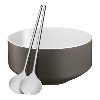 Saladier avec couverts de service MOTO, gris, WMF