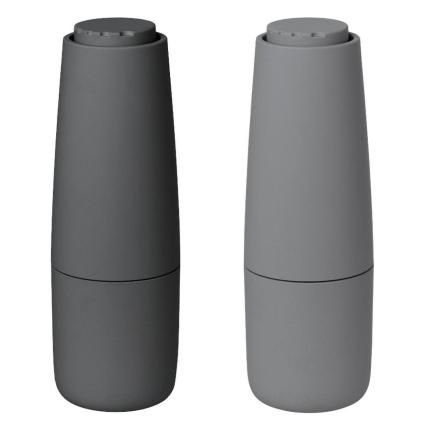Set de moulins à sel et poivre SALPI, gris clair et foncé, Blomus