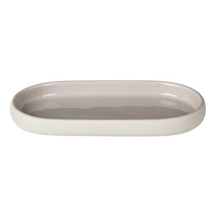 Porte-savon SONO, sans rainures, crème, Blomus