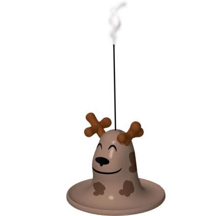 Figurine de Noël avec porte-encens ALCE, marron, Alessi