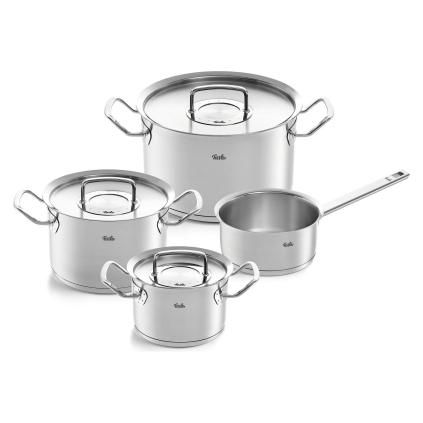 Set de casseroles ORIGINAL-PROFI COLLECTION, 4 pièces, acier inoxydable, induction, Fissler