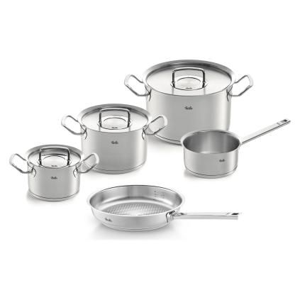 Batterie de cuisine ORIGINAL-PROFI COLLECTION, avec casserole à sauce et poêle universelle, set de 5 pc, Fissler