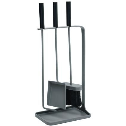 Set d'outils pour cheminée, set de 3 pc, gris, Philippi