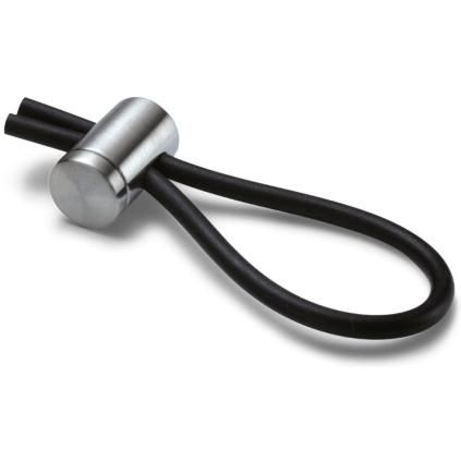 Porte-clés LOOP 10 cm, noir, Philippi
