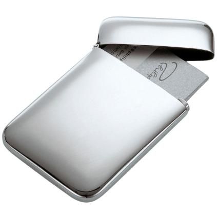Porte carte de visite CUSHION 10 cm, argent, Philippi