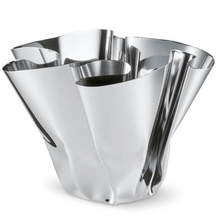 Vase MARGEAUX, 30 cm, acier inoxydable poli, Philippi