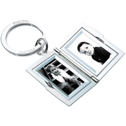 Porte-clés FRAME 5 cm, avec cadre photo, argent, Philippi