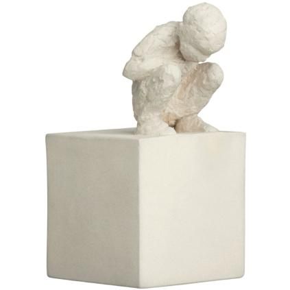 Figurine THE CURIOUS ONE 12,5 cm, blanc, grès, Kähler