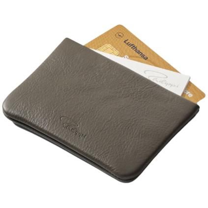 Étui pour cartes de crédit JEAN 10 cm, taupe, cuir, Philippi
