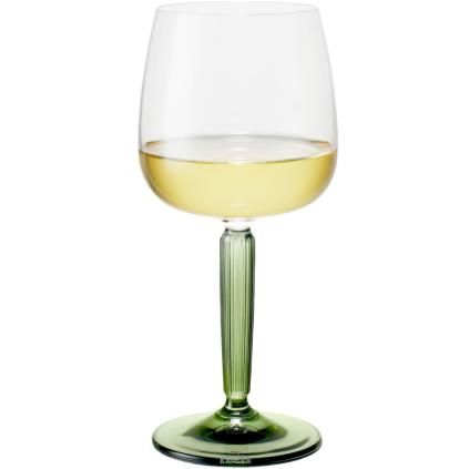 Verre à vin blanc HAMMERSHOI 350 ml, set de 2 pc, vert, Kähler