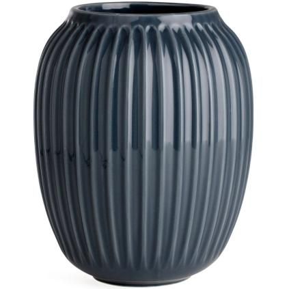 Vase HAMMERSHOI 21 cm, gris anthracite, Kähler