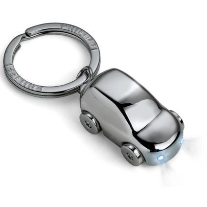 Porte-clés CRUISER 8 cm, avec éclairage LED, noir, Philippi