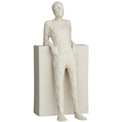 Sculture décoration d'intérieur THE HEDONIST 22 cm, blanc, grès, Kähler