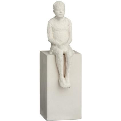 Sculture décoration d'intérieur THE DREAMER 21,5 cm, blanc, grès, Kähler
