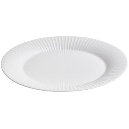 Plat de service HAMMERSHOI 28,5 x 22,5 cm, ovale, blanc, Kähler