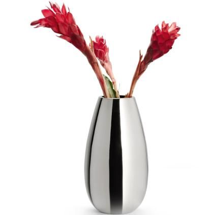 Vase ANAIS, 30 cm, argent, métal poli Philippi