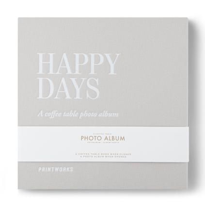 Album photo HAPPY DAYS, argent, Printworks