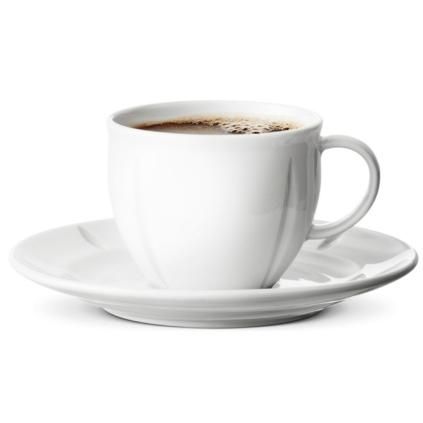 Tasse à café avec soucoupe GRAND CRU SOFT 280 ml, blanc, Rosendahl