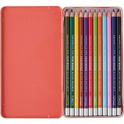 Set de crayons de couleur PRINTWORKS AQUARELLE, 12 pièces, Printworks