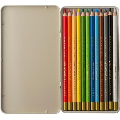 Set de crayons de couleur PRINTWORKS CLASSICS, 12 pièces, Printworks