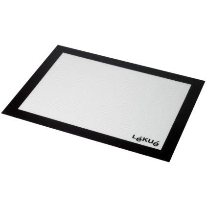Tapis de cuisson, 40 x 30 cm, noir, silicone, Lékué