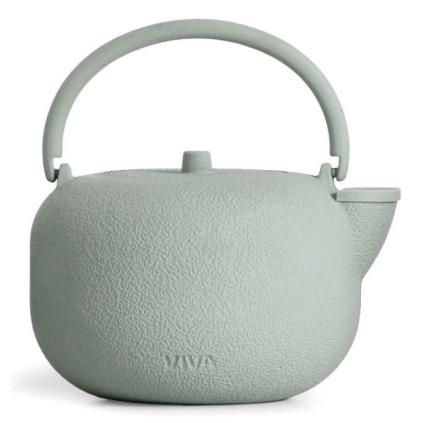 Théière avec infuseur à thé SAGA 800 ml, menthe, fonte, Viva Scandinavia