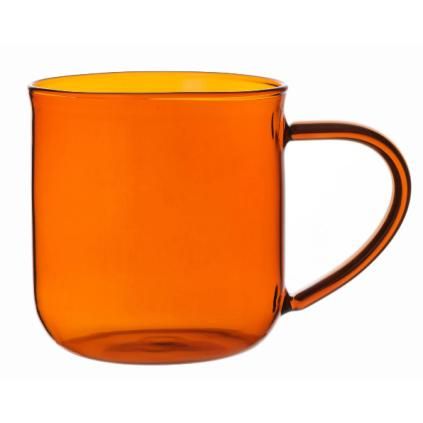 Verre à thé EVA MINIMA 400 ml, orange, verre, Viva Scandinavia