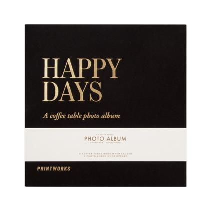 Album photo HAPPY DAYS, noir, Printworks