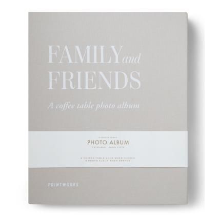 Album photo FAMILY AND FRIENDS, argent, Printworks