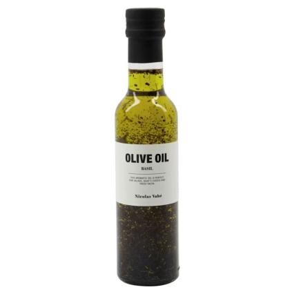 Huile d'olive infusée au basilic 250 ml, Nicolas Vahé