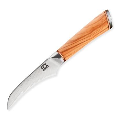Couteau à bordure SOK OLIVE SUNSHINE DAMASCUS, 8 cm, Dellinger