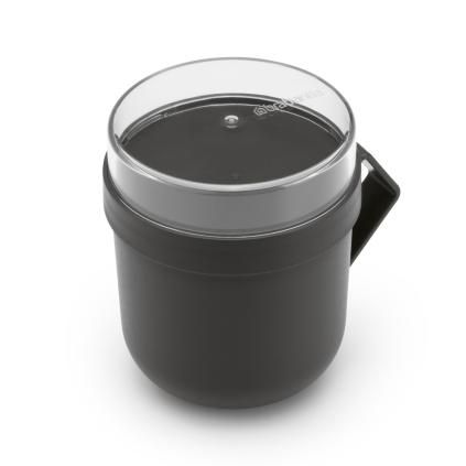 Bocal à repas MAKE & TAKE 600 ml, gris foncé, Brabantia