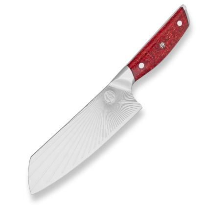 Couteau Santoku SANDVIK RED NORTHERN SUN 18,5 cm, Dellinger