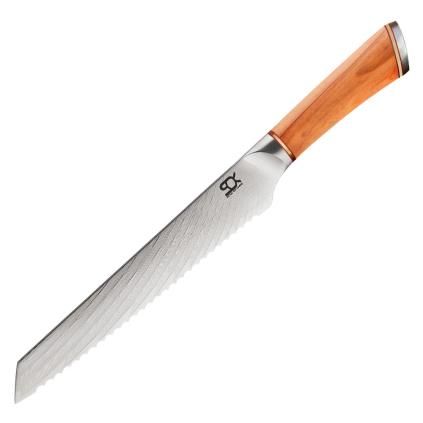 Couteau à pâtisserie SOK OLIVE SUNSHINE DAMASCUS 19 cm, Dellinger