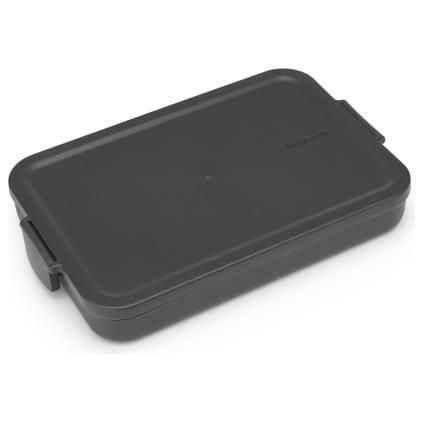 Lunchbox MAKE & TAKE plate, gris foncé, Brabantia